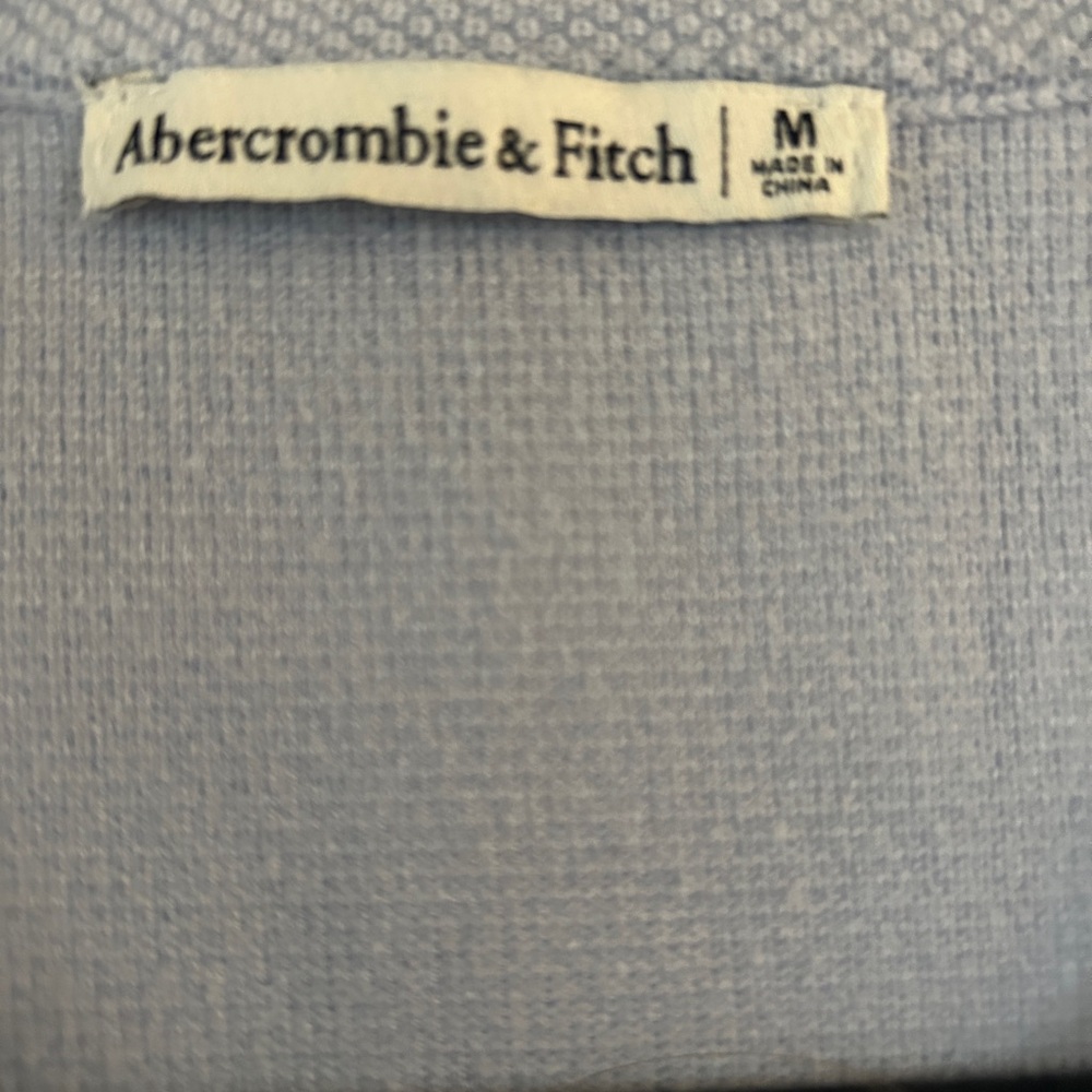 Abercrombie & Fitch Light Blue Button-Down Mini Dress - Picture 3 of 6